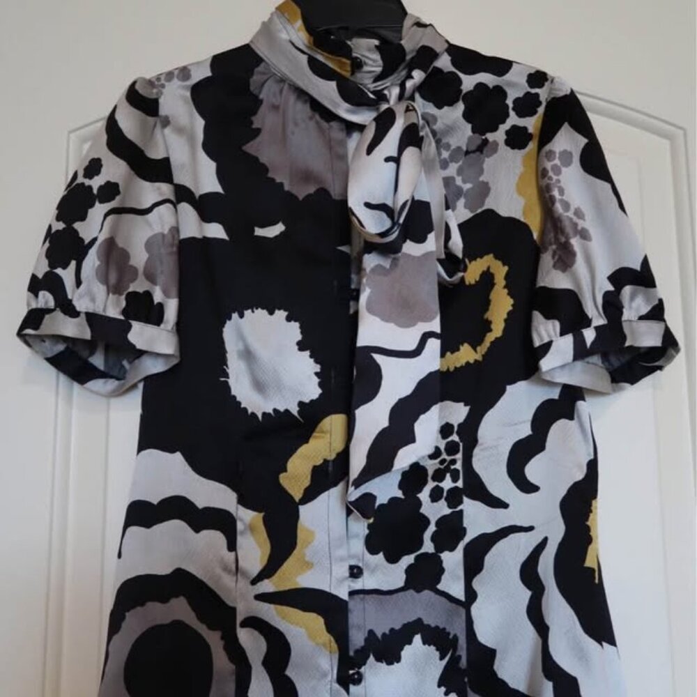 Classiques Entier by Nordstrom Scarf Blouse, Sz XS Petite